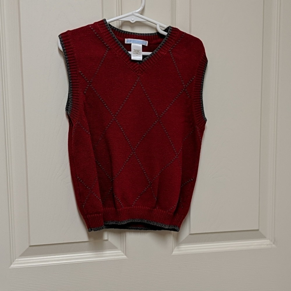 Boys Holiday Matching Shirt & Sweater Vest